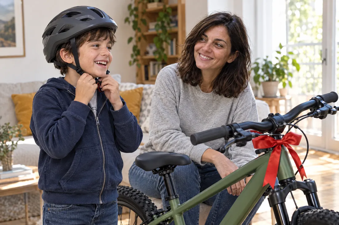 La bici nuova per il figlio